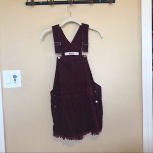 Corduroy overalls. Very lightly worn!